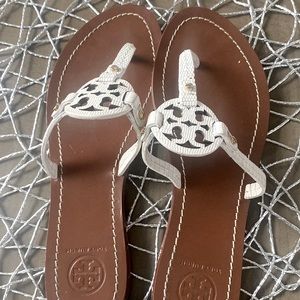 White Tory Burch Sandal flip flops